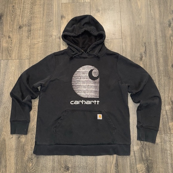Carhartt Other - VTG Carhartt Hoodie Men M-L Rain Defender Faded Distressed Sweatshirt Y2K Grunge
